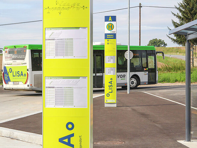 Combiflex Haltestellenstelen Projekt "LISA"