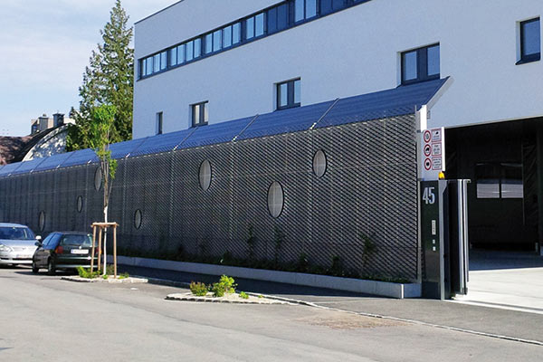Lärmschutzwand Parkplatz