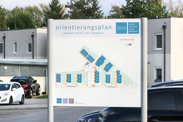 Orientierungsplan Wohnhausanlage EBSG
