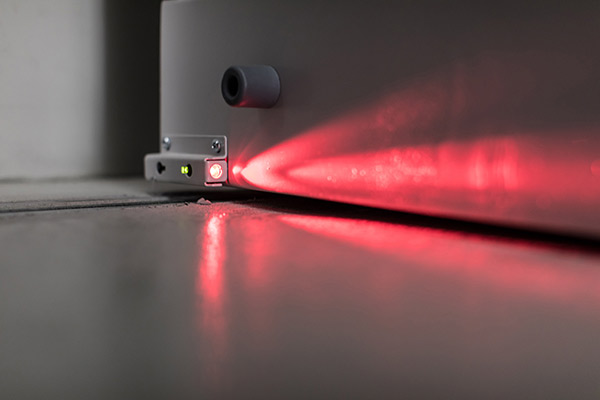 Detailaufnahme eines Lichtschrankens