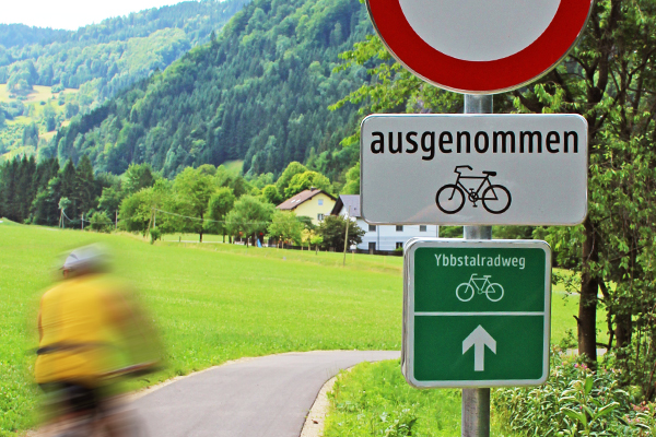 Radweg Beschilderung, Ybbstalradweg