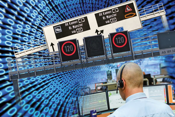 Schilderbrücken mit LED und Prismenwechselverkehrszeichen