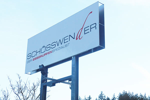 Firmenschild Firma Schösswender