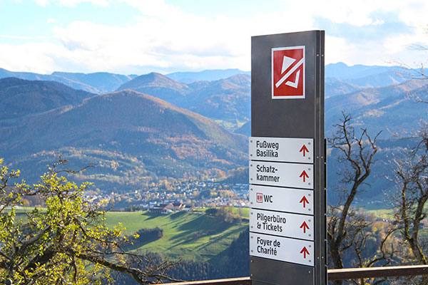 Stele Leitsystem Sonntagberg