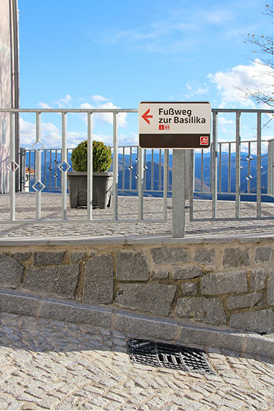 Fußgängerleitsystem Sonntagberg