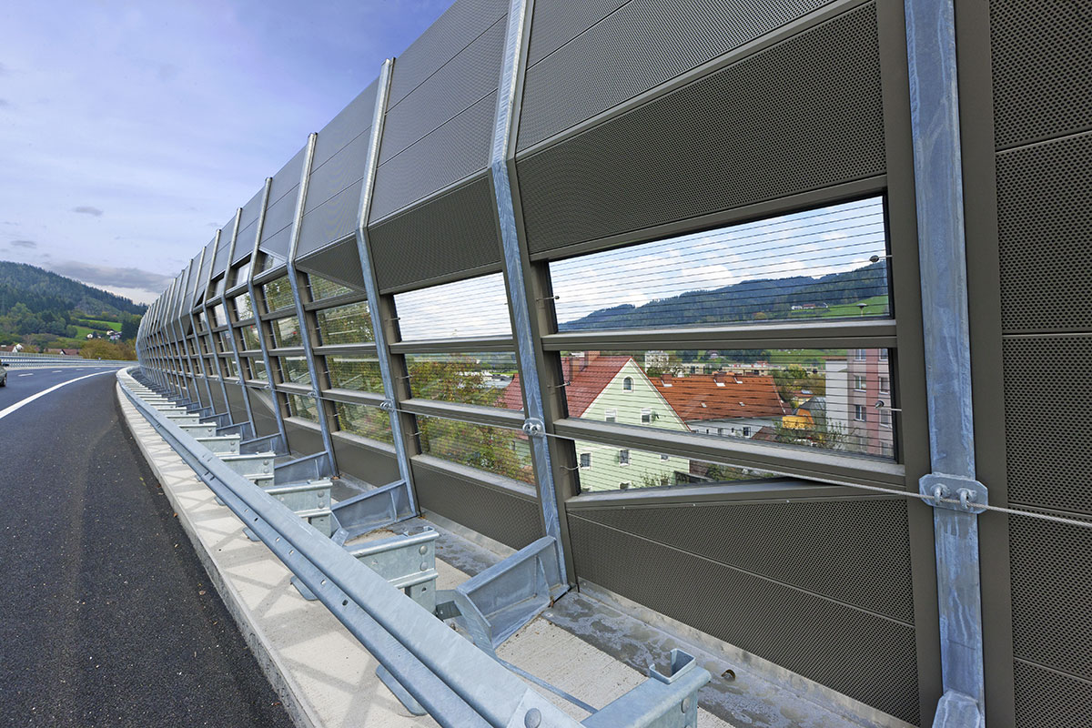 Noise Barrier highway bridge