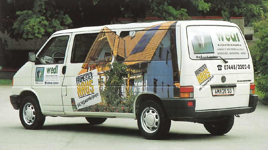 Digitaldruck auf Fahrzeug 1997